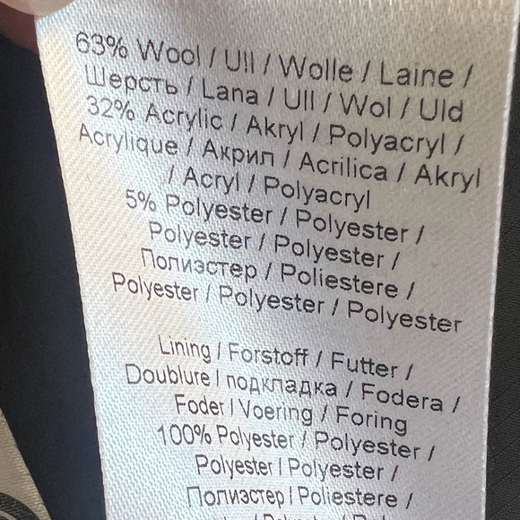 GANNI Plaid Tech  Wool Blend Coat - Picture 8 of 16